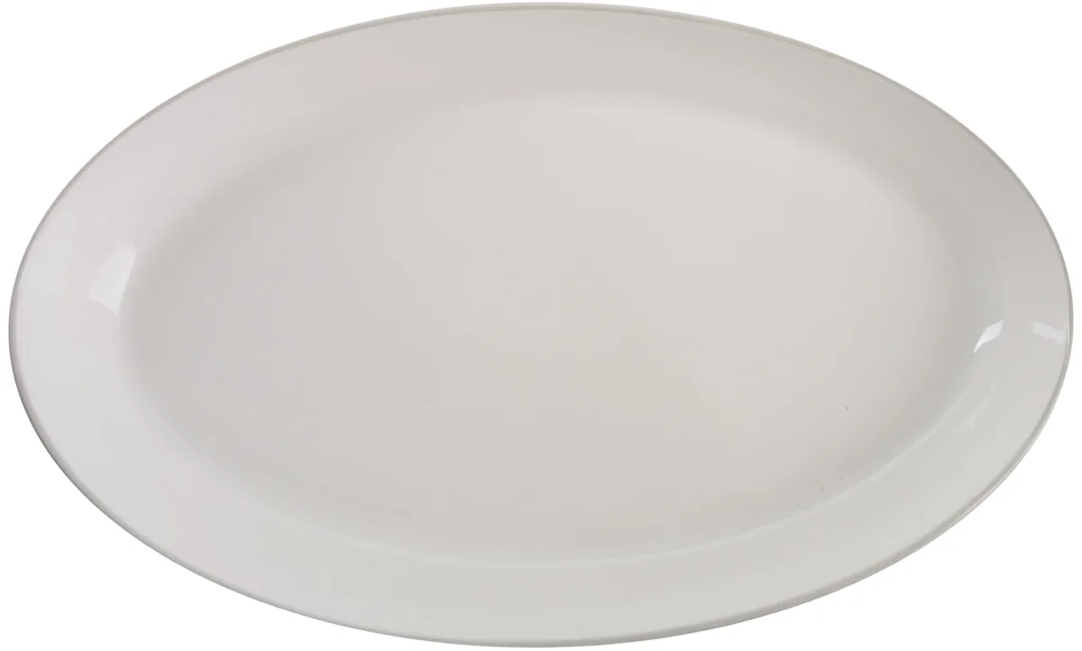 Блюдо Norda порцеляна 30,5х17 см біле з малюнком