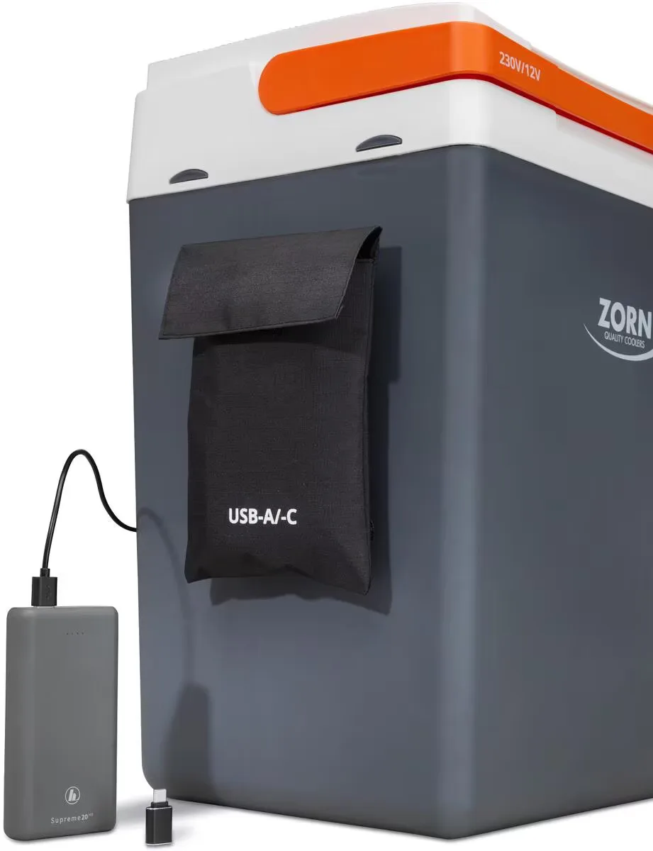Автохолодильник Zorn термоелектричний 25 л USB 12/230 V чорний