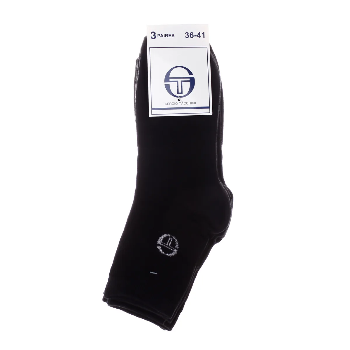 Шкарпетки Sergio Tacchini бавовна 36-41 чорний 3 пари
