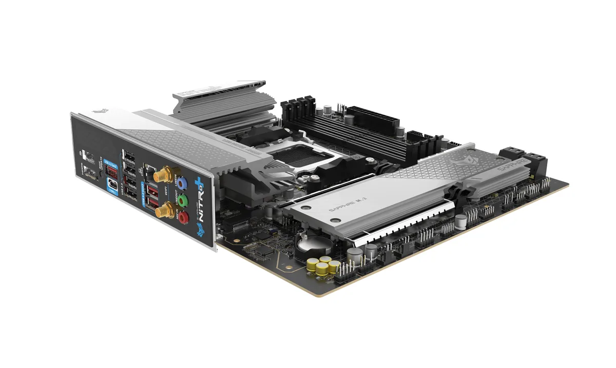 Материнcька плата SAPPHIRE NITRO+ B850M WIFI sAM5 B850 4xDDR5 M.2 HDMI DP Wi-Fi BT mATX