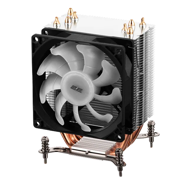 Процесорний кулер  2E GAMING Air Cool AC90D4-ARGB, LGA1851, 1700, 1200, 1366, 115x, AM5, AM4, AM3, AM3+, 4pin PWM, TDP 130W