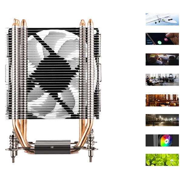 Процесорний кулер  2E GAMING Air Cool AC90D4-ARGB, LGA1851, 1700, 1200, 1366, 115x, AM5, AM4, AM3, AM3+, 4pin PWM, TDP 130W