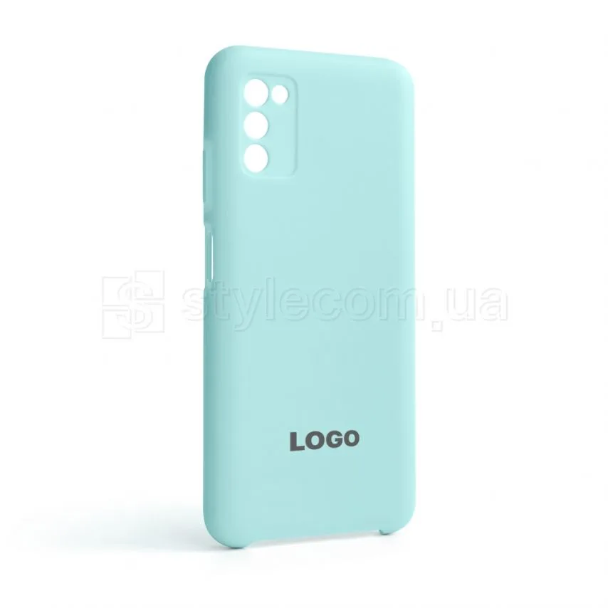 Чохол Silicone Case Samsung силікон бірюзовий для Galaxy A03s/A037