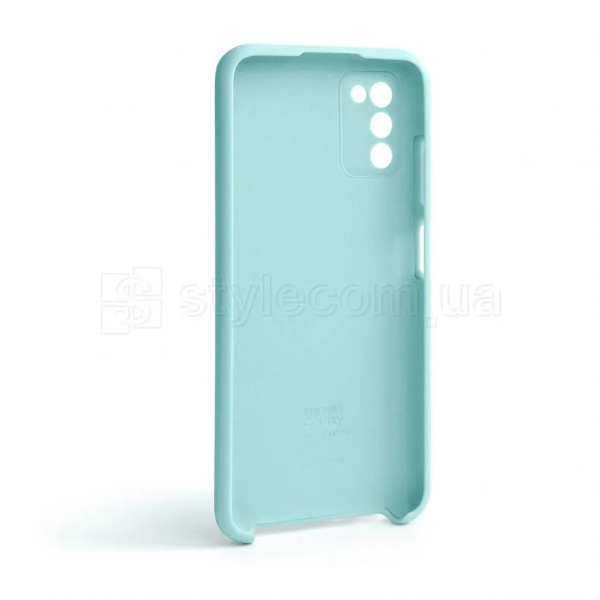 Чохол Silicone Case Samsung силікон бірюзовий для Galaxy A03s/A037