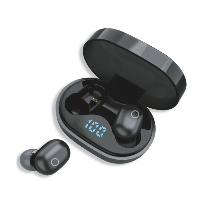 Наушники Bluetooth WALKER вакуумные черные TWS с сенсорным управлением 40 мАч