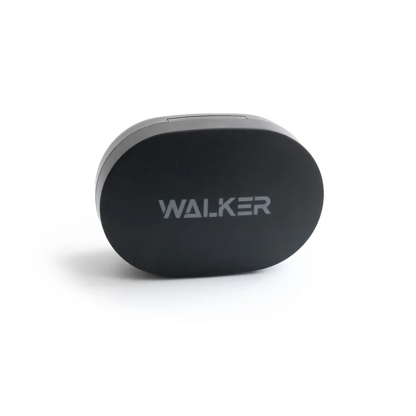 Наушники Bluetooth WALKER вакуумные черные TWS с сенсорным управлением 40 мАч