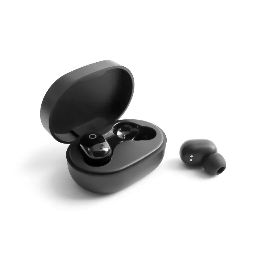 Наушники Bluetooth WALKER вакуумные черные TWS с сенсорным управлением 40 мАч