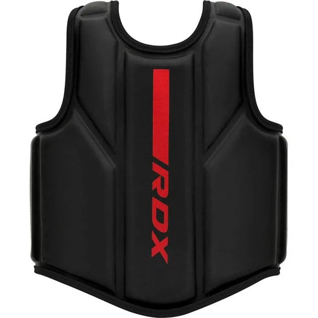 Захисний жилет тренера RDX штучна шкіра L/XL червоний