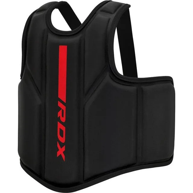 Захисний жилет тренера RDX штучна шкіра L/XL червоний