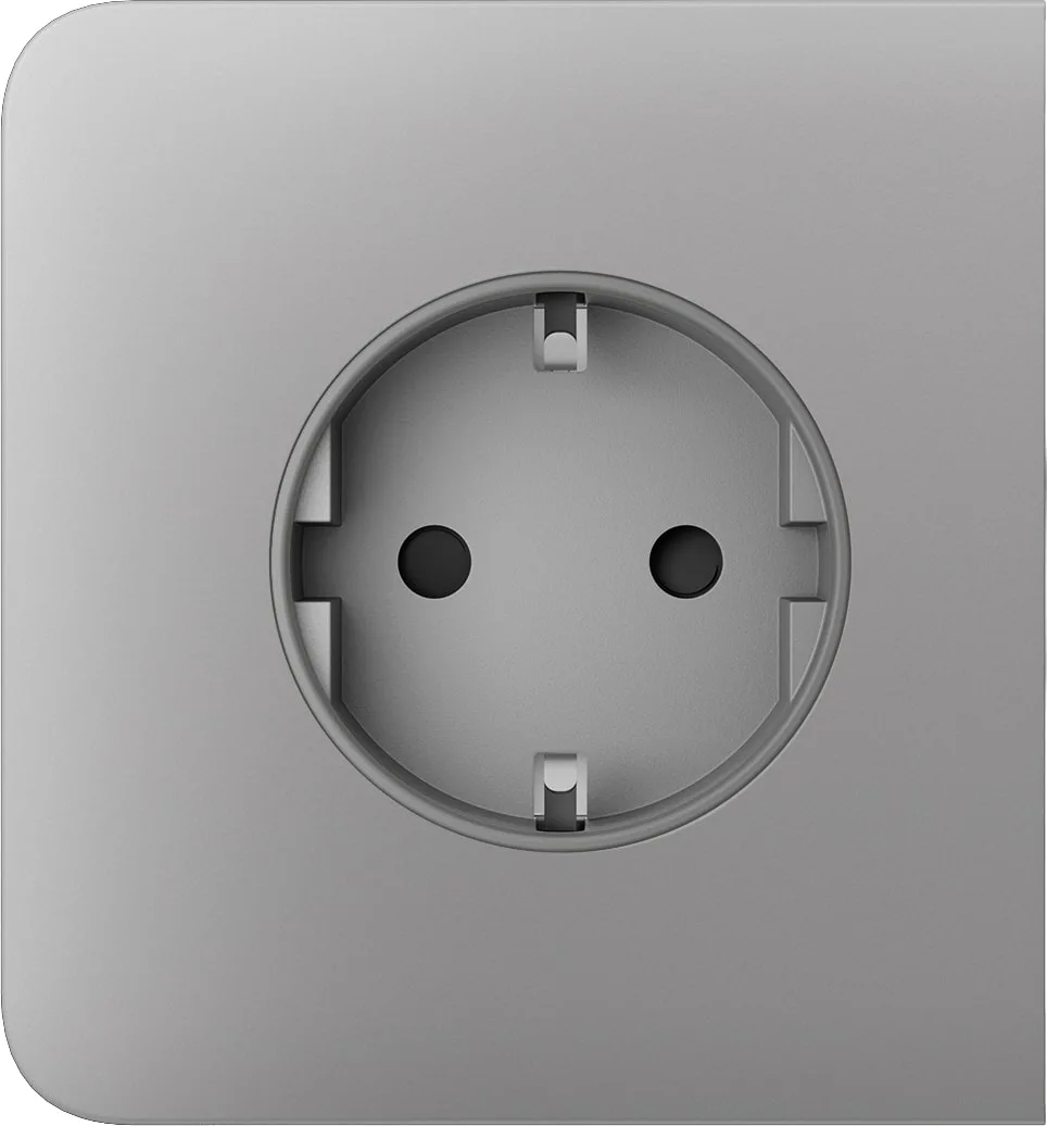 Бічна панель для вбудованої розетки Ajax SideCover for Outlet Basic, fog