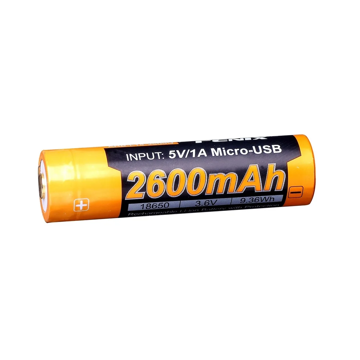 Акумулятор Li-Ion 18650 Fenix 2600 mAh з USB зарядкою