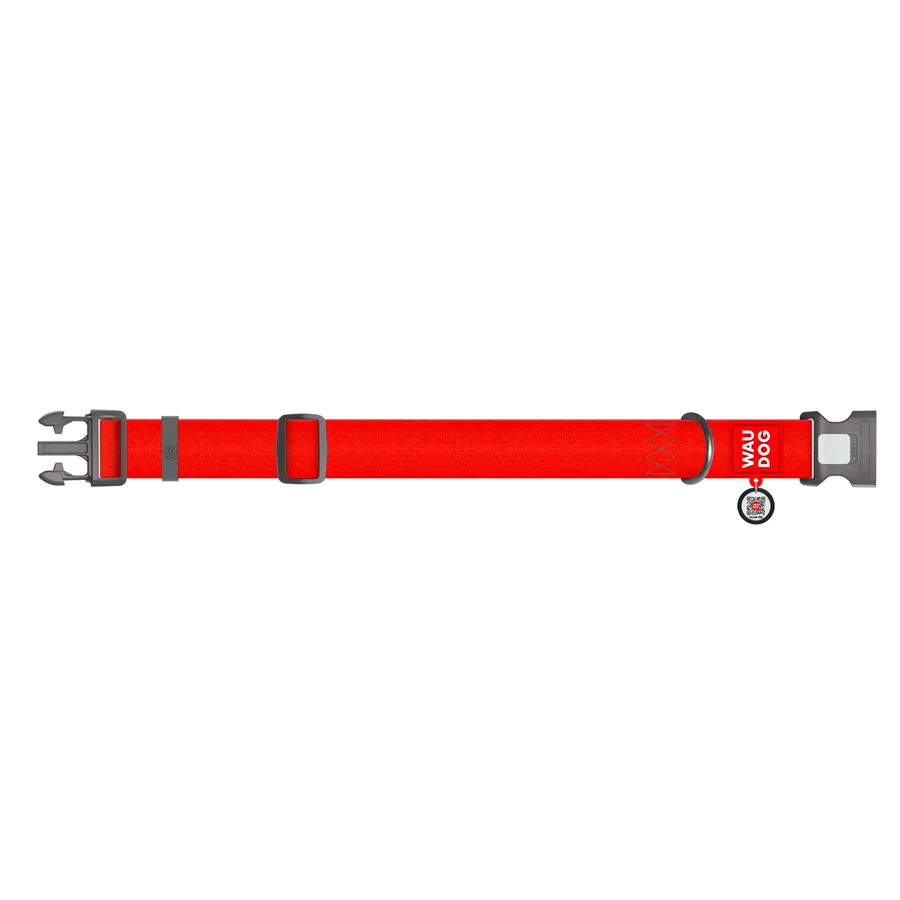 Нашийник WAUDOG Waterproof XXL 46-70 см 40 мм Collartex червоний
