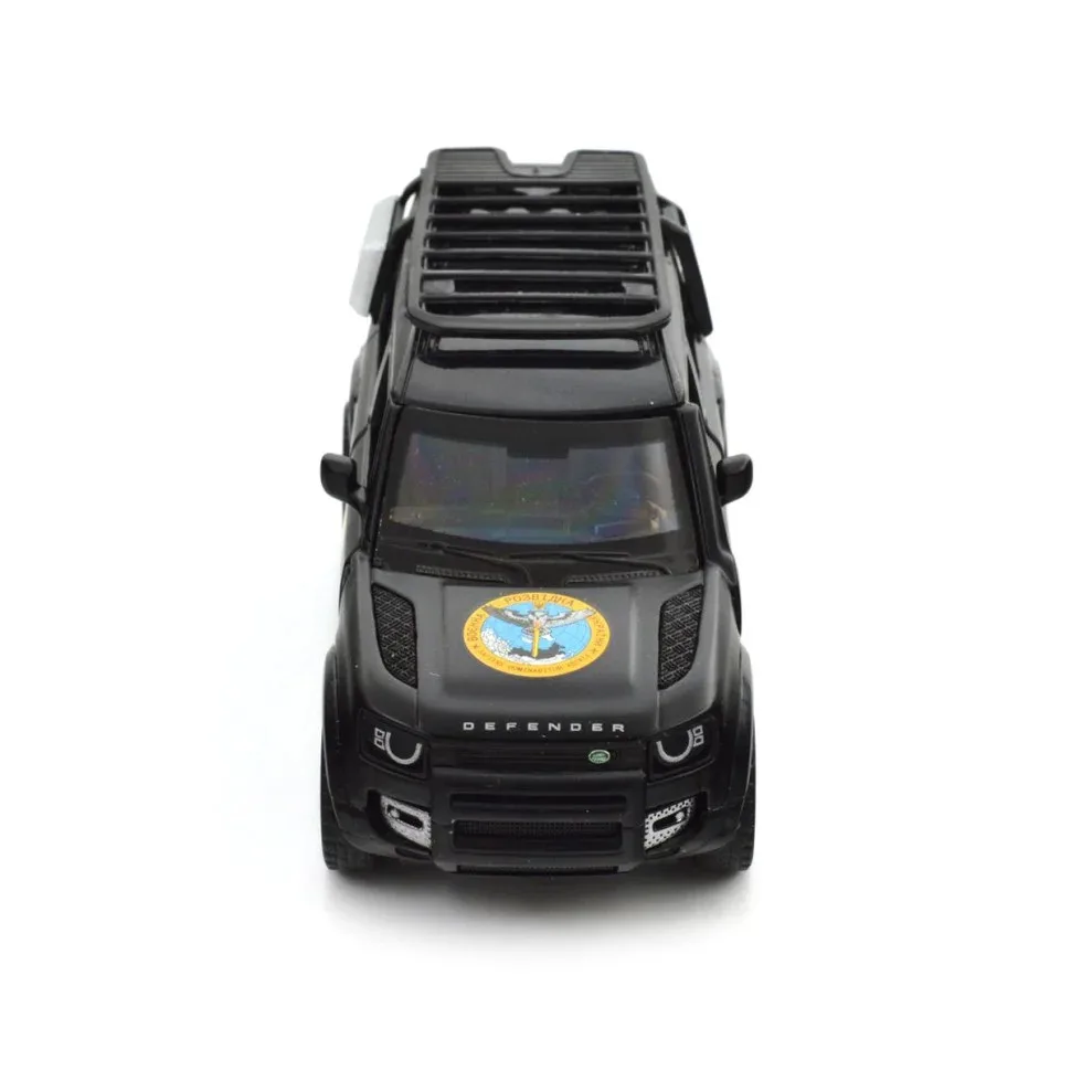 Автомодель TechnoDrive металева 1:43 зелена Шеврони Героїв Land Rover Defender 110