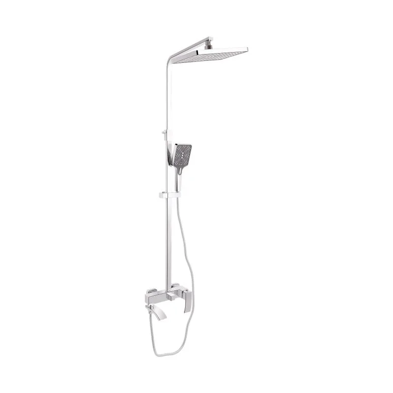 Душова система Qtap Swan Cascada 1500 мм Латунь Хром