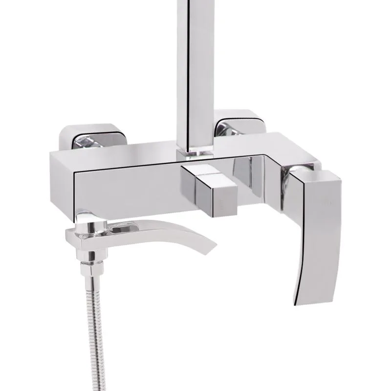 Душова система Qtap Swan Cascada 1500 мм Латунь Хром