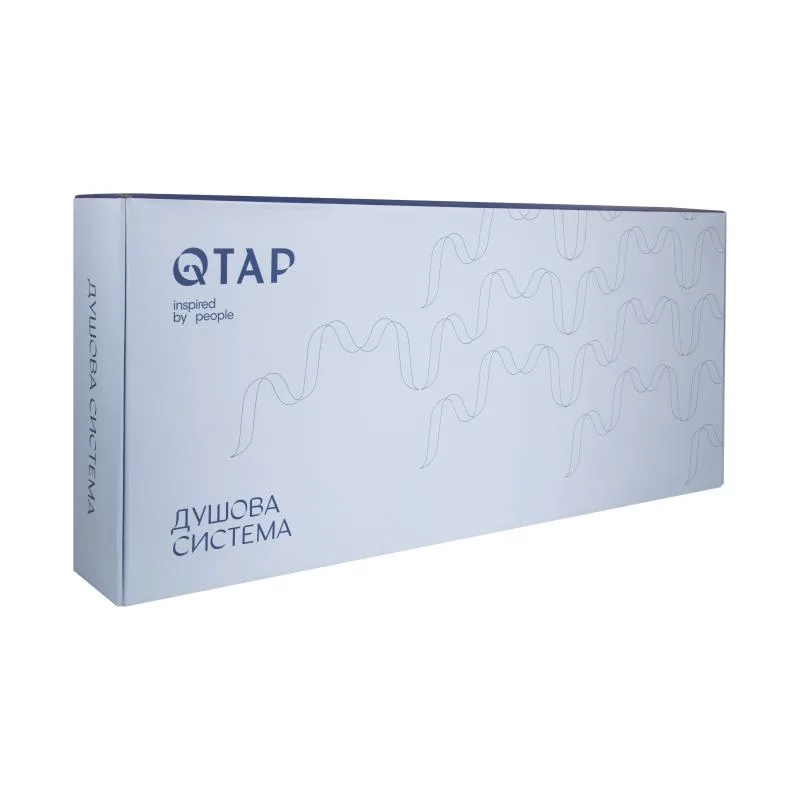 Душова система Qtap Swan Cascada 1500 мм Латунь Хром