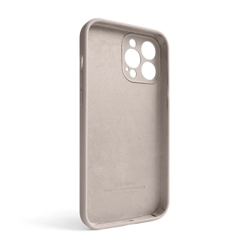 Чохол силіконовий для iPhone 13 Pro Max  рожевий закрита камера