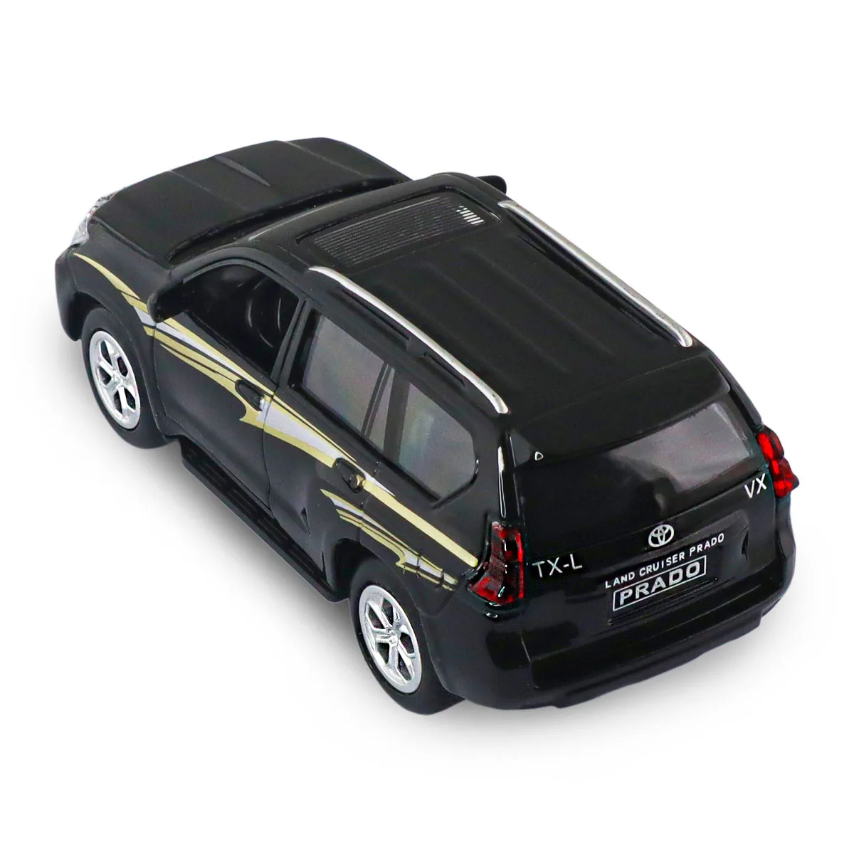 Автомодель TechnoDrive метал 12х5х5 см чорна