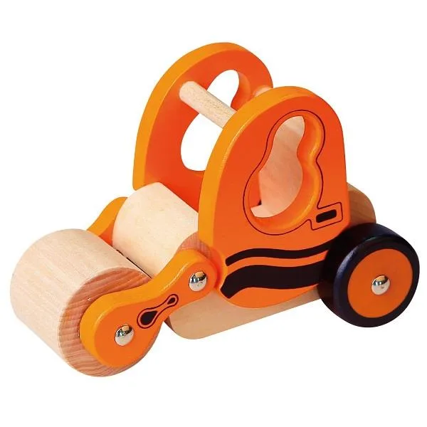 Дерев'яна машинка Viga Toys 16х14х8 см помаранчева