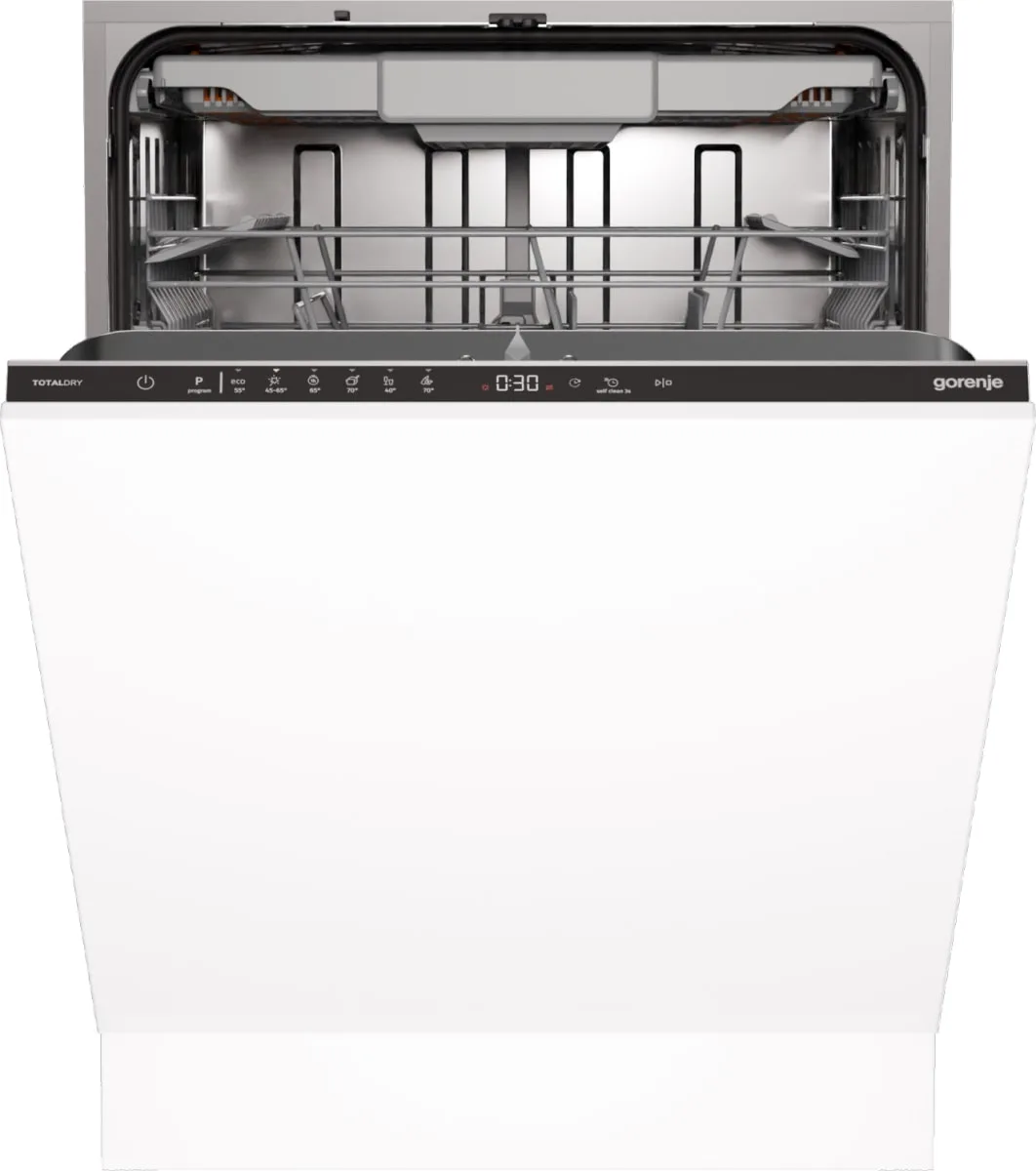 Вбудована посудомийна машина Gorenje, 16 комплектів, клас енергоспоживання A+++, ширина 60 см, система AquaStop, автоматичне відкр