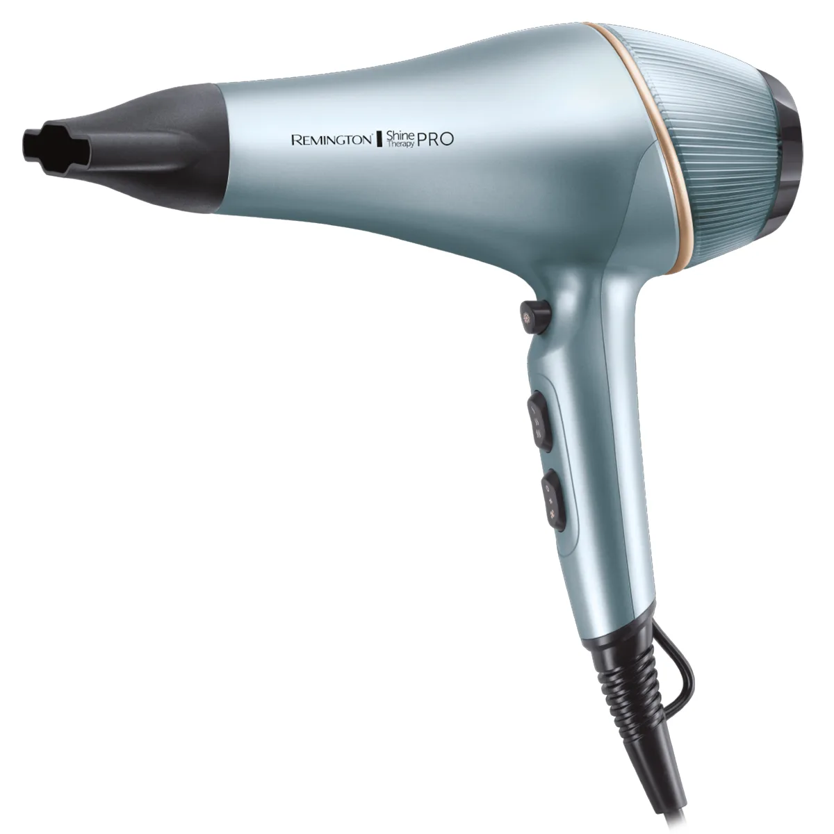 Фен Remington 2200 Вт керамический голубой с ионизацией и диффузором.