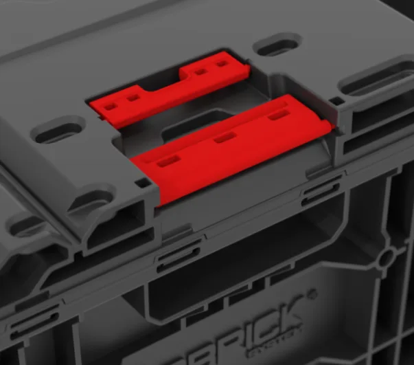 Ящик для інструментів Qbrick пластик 587х380х340 мм чорнo-червоний