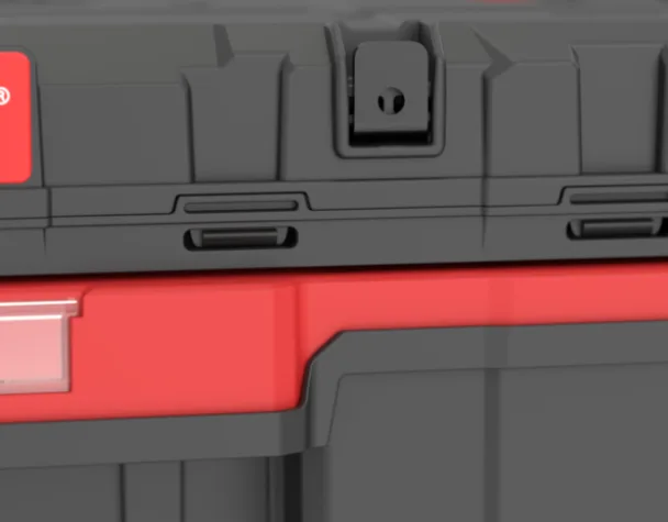 Ящик для інструментів Qbrick пластик 587х380х340 мм чорнo-червоний