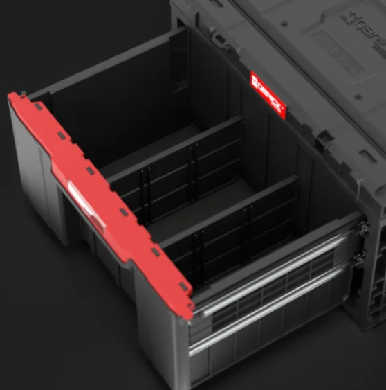 Ящик для інструментів Qbrick пластик 587х380х340 мм чорнo-червоний