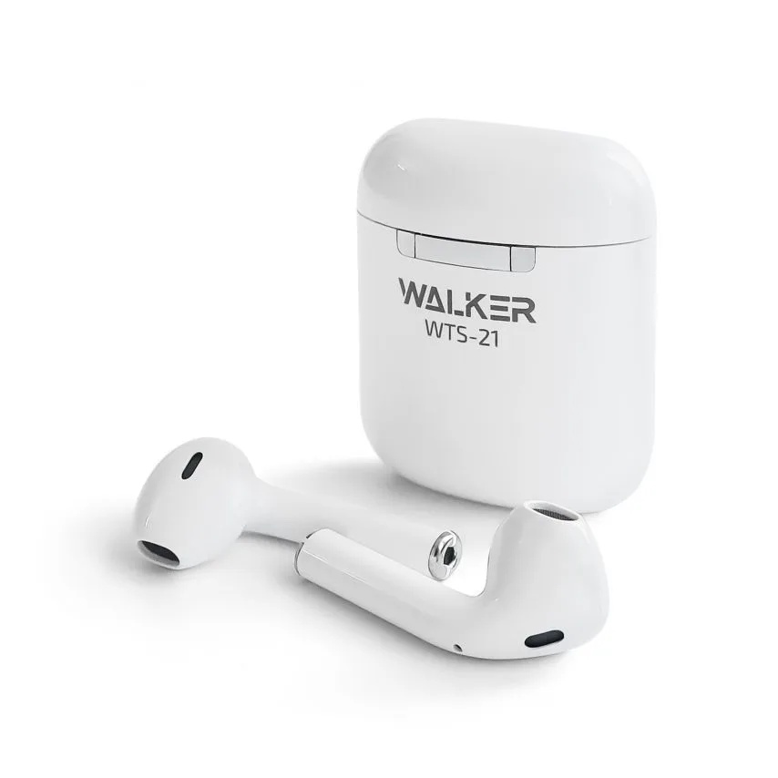 Навушники Bluetooth WALKER бездротові вкладиші білий