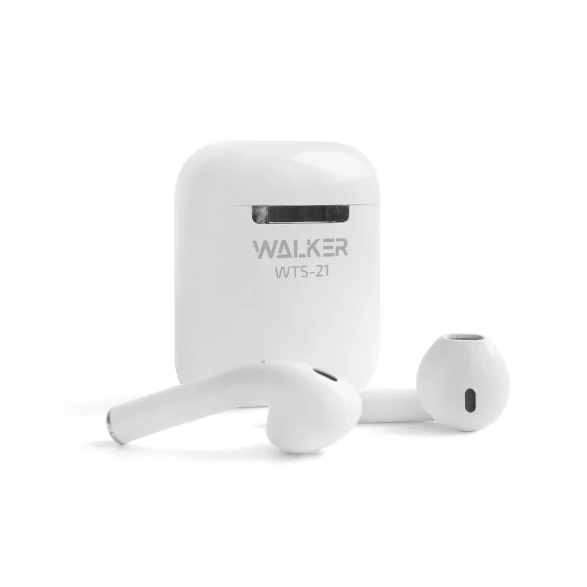Навушники Bluetooth WALKER бездротові вкладиші білий