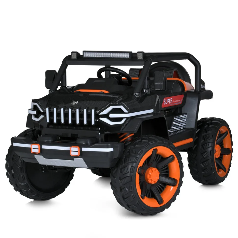 Дитячий електромобіль Bambi Racer екокожа 132 см Синій
