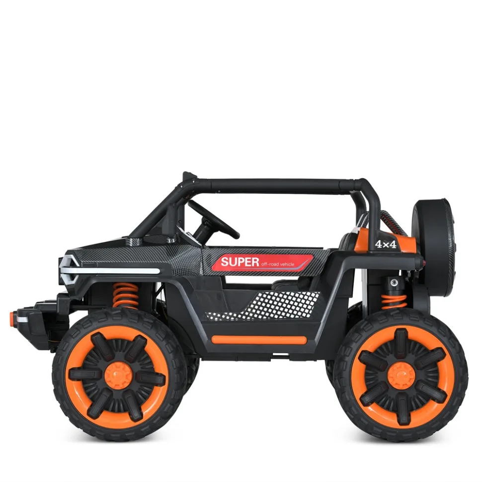Дитячий електромобіль Bambi Racer екокожа 132 см Синій
