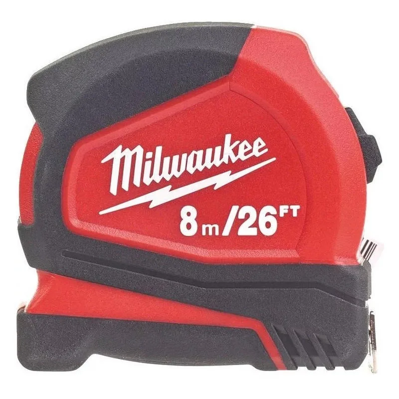 Рулетка Milwaukee АБС-пластик 8 м красная