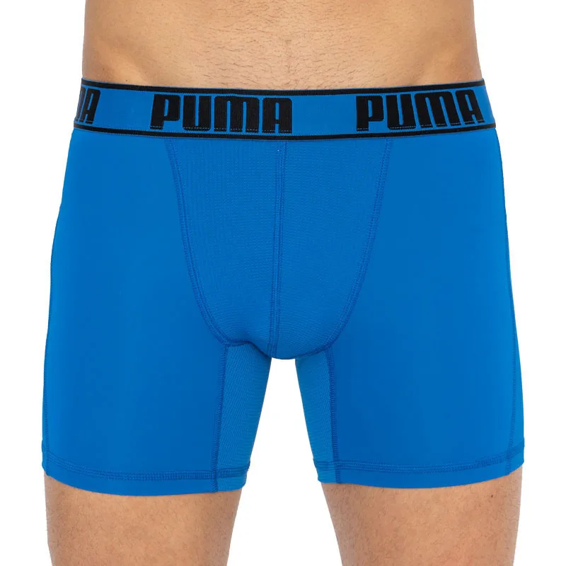 Труси-боксери Puma поліестер еластан M синій помаранчевий 2 пари