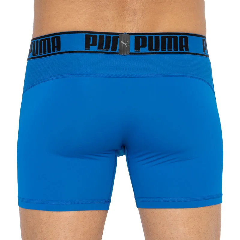 Труси-боксери Puma поліестер еластан M синій помаранчевий 2 пари