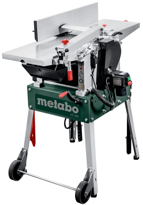 Рейсмусово-фугувальний верстат Metabo 2200 Вт 160х260 мм Чорний