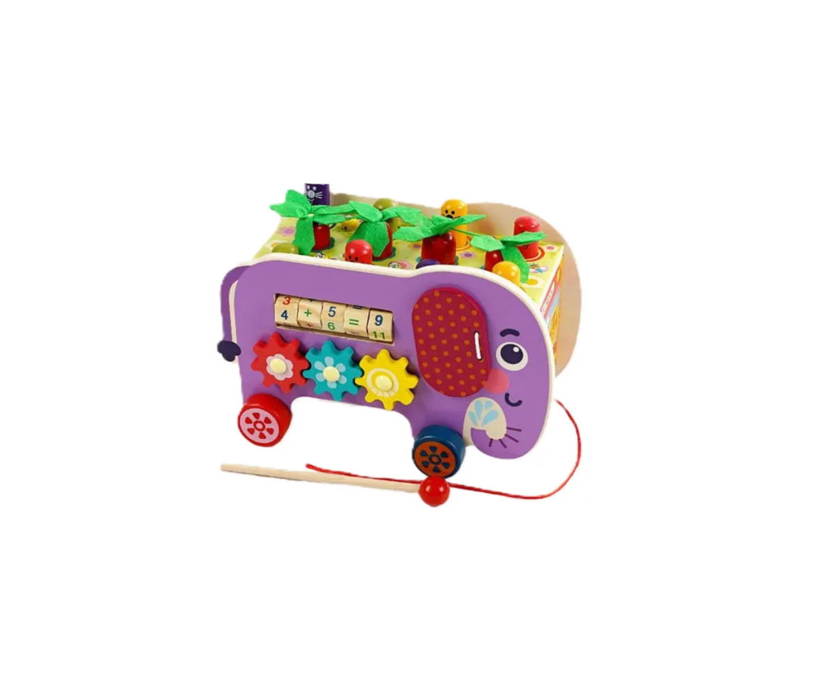 Каталка логічна Wtoys розвиваюча з ксилофоном і шестернями для дітей від 1 року