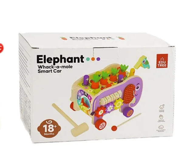 Каталка логічна Wtoys розвиваюча з ксилофоном і шестернями для дітей від 1 року