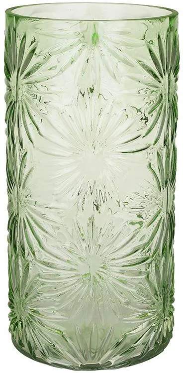 Ваза скляна Bona Flowering Time 15х30,5 см зелена