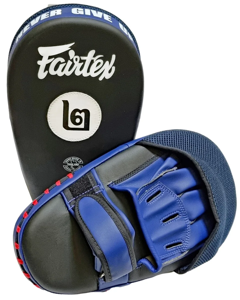 Лапи боксерські Fairtex мікрофібра 12 дюймів сині чорні