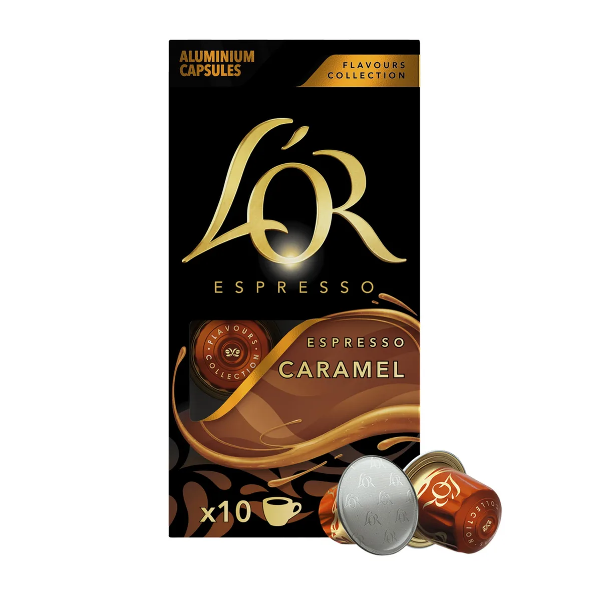 Кава L`OR в капсулах, Еспресо з карамеллю, арабіка, 10 штук, для Nespresso.