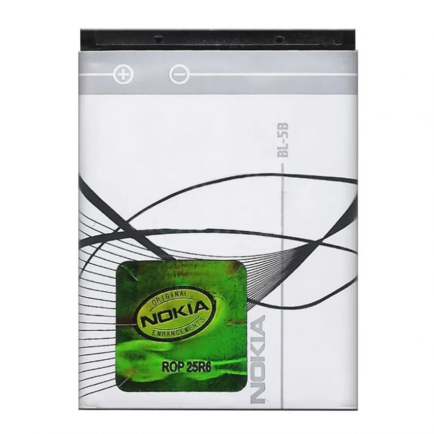 Аккумулятор Nokia BL5B Li High Copy 3,7V 1050mAh Черный