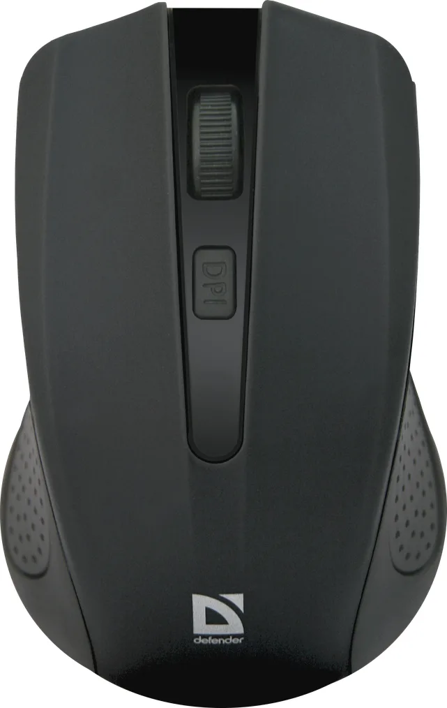 Миша Defender бездротова оптична маленька чорна 800/1200/1600 dpi