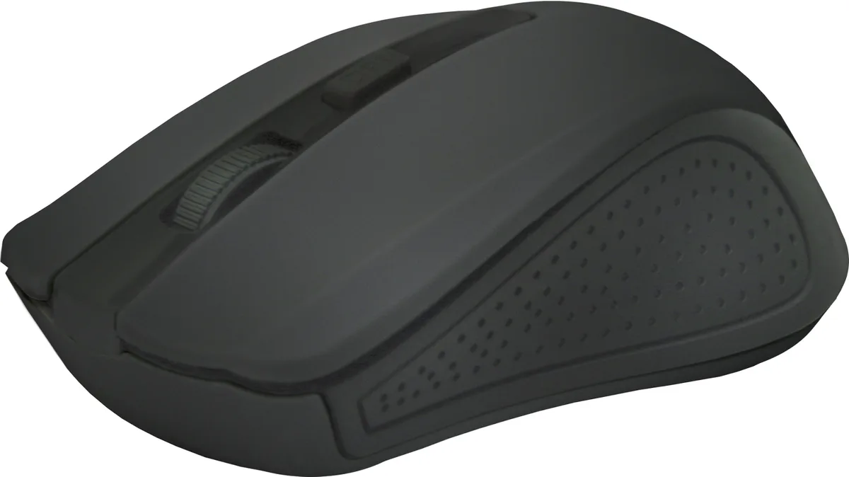 Миша Defender бездротова оптична маленька чорна 800/1200/1600 dpi