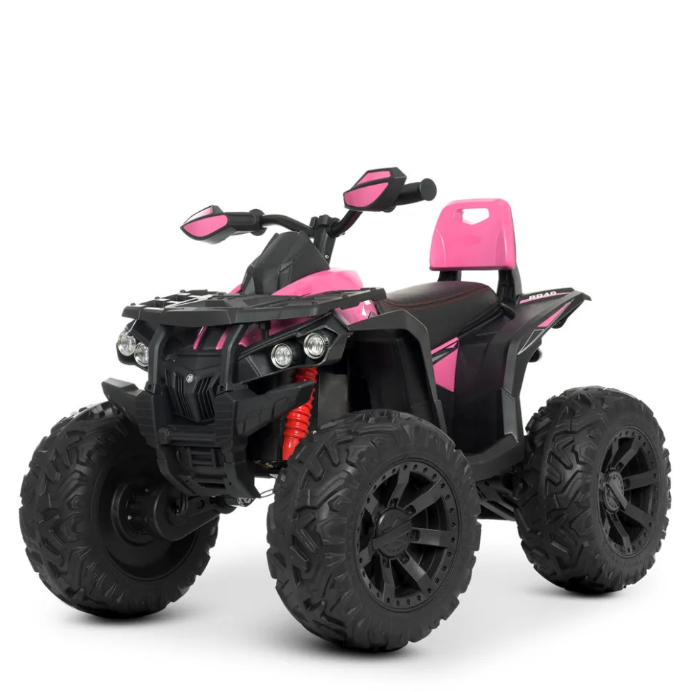 Дитячий електроквадроцикл Bambi Racer шкіра 103х70х71 см коричневий