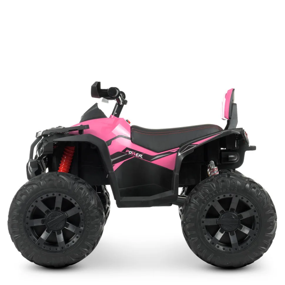 Дитячий електроквадроцикл Bambi Racer шкіра 103х70х71 см коричневий