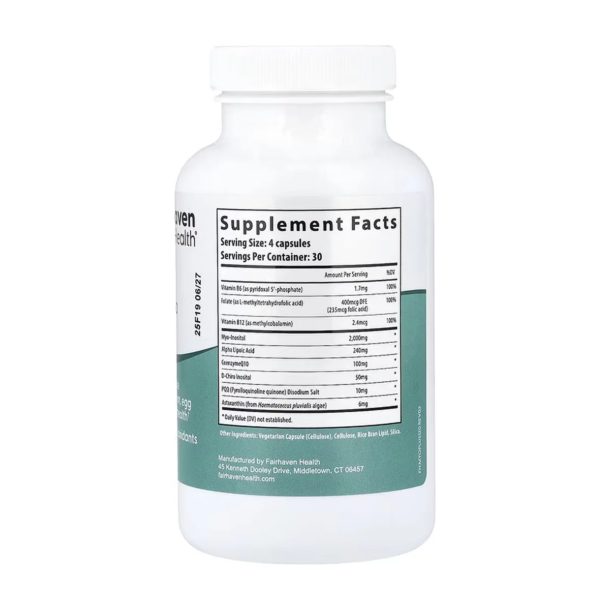 PQQ Myo D-Chiro Inositol Plus 120 капсул веганський продукт без ГМО