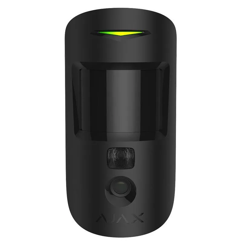 Датчик руху з покращеною фотофіксацією Ajax HDR MotionCam, Jeweller, бездротовий, чорний