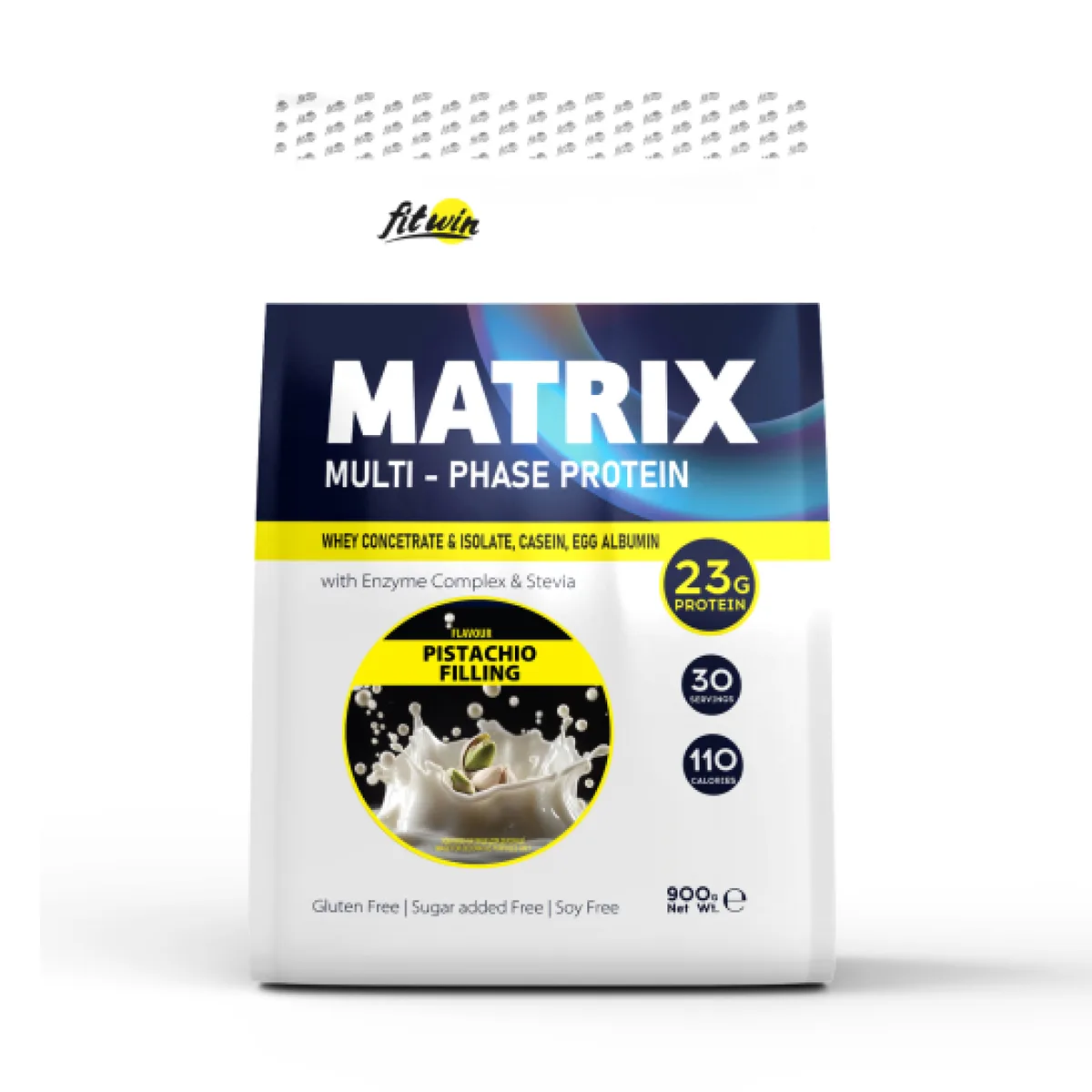 Протеїновий комплекс FitWin Matrix 900 г Фісташкова начинка Сироватковий казеїн альбумін