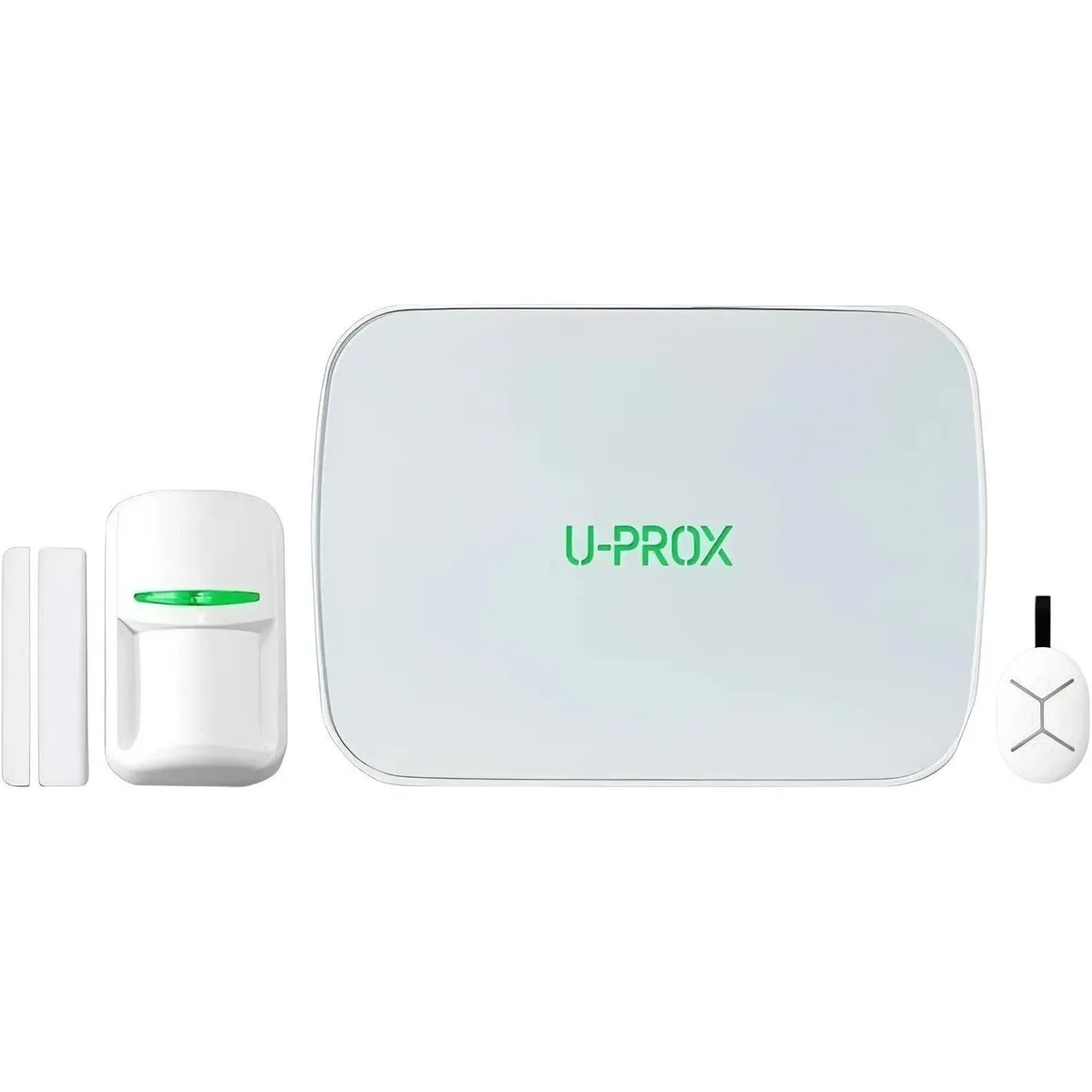 Комплект охранной сигнализации U-Prox MPX LE KF kit White, U-Prox MPX LE, U-Prox PIR, U-Prox WDC, U-Prox Keyfob B4, беспроводной, белый.